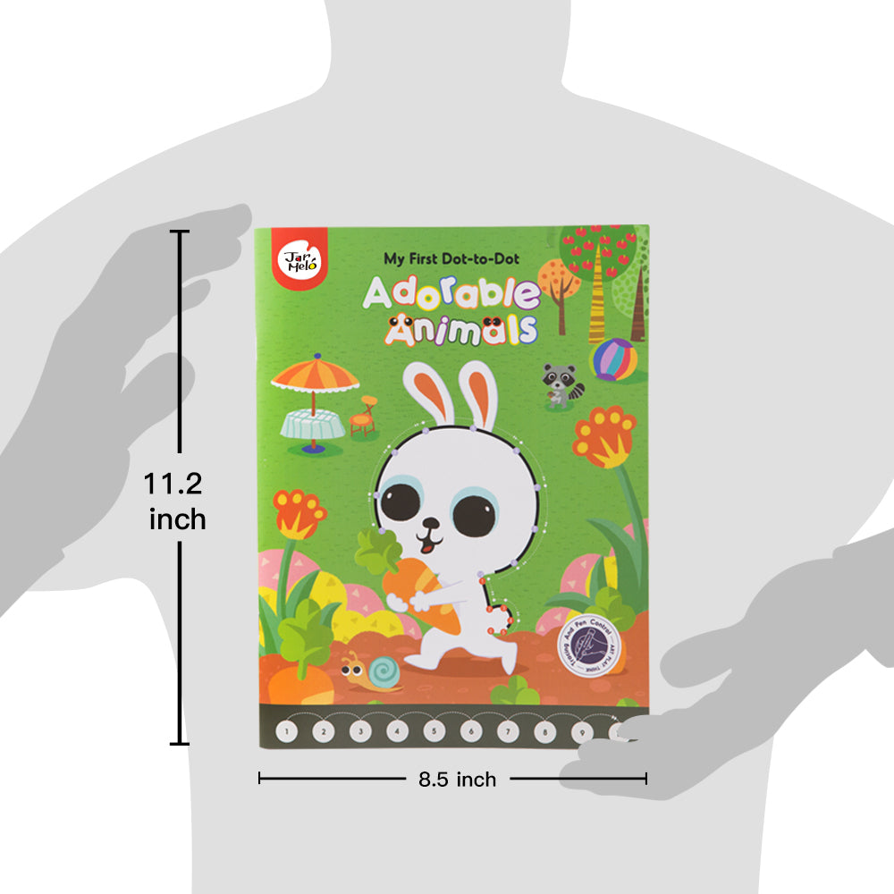 MY FIRST DOT-TO-DOT DRAWING BOOK-ADORABLE ANIMALS