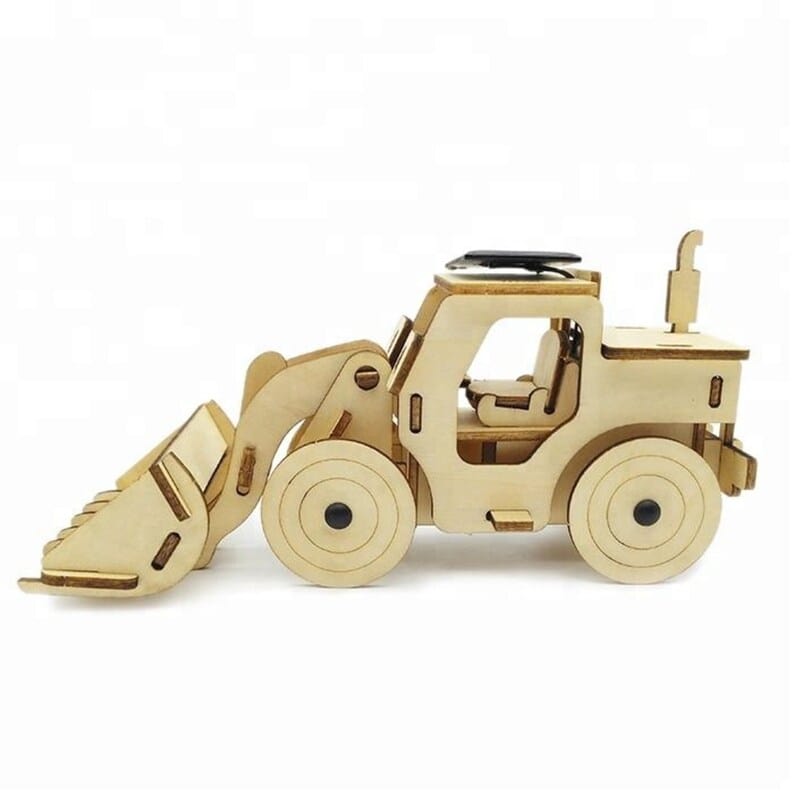 Kids Toy Chest Baby & Kids > Ride On Cars, Go-karts & Bikes > Ride On Cars Model Bulldozer Tipper truck: Solar or battery powered plywood model-includes Motor or Solar powered options plus paint brush set