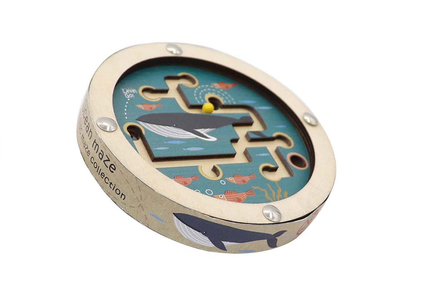 Kids Toy Chest Brand-Kaper Kidz, Games-Puzzles & Brainteasers OCEAN MAZE IN DISC DOUBLE SIDED