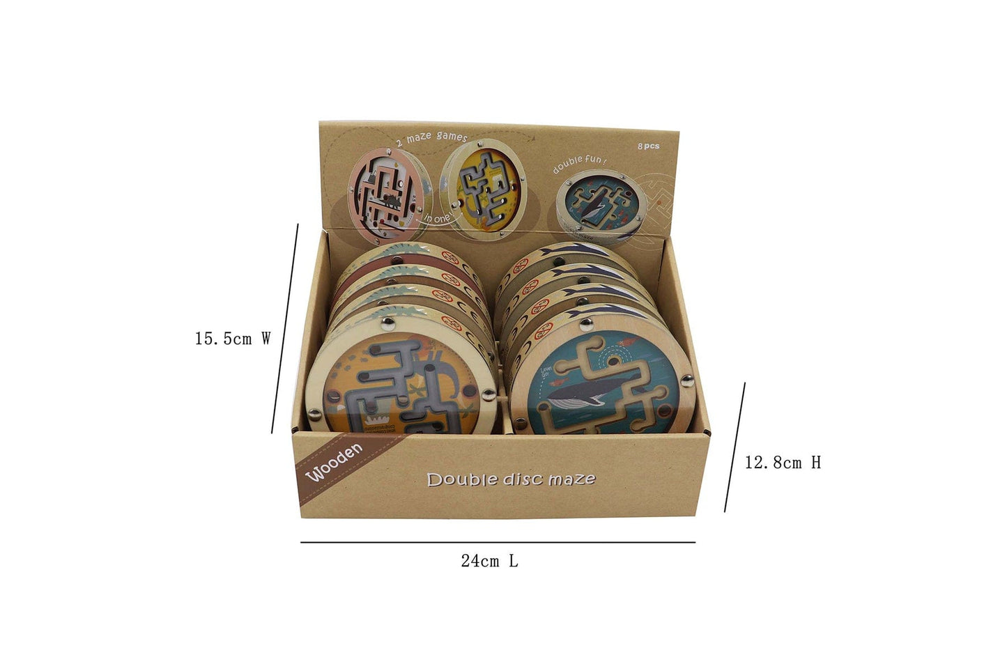 Kids Toy Chest Brand-Kaper Kidz, Games-Puzzles & Brainteasers OCEAN MAZE IN DISC DOUBLE SIDED