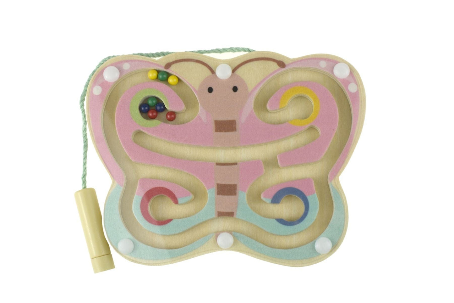 Kids Toy Chest Brand-Kaper Kidz, Games-Puzzles & Brainteasers WOODEN MAGNETIC LABYRINTH ANIMAL
