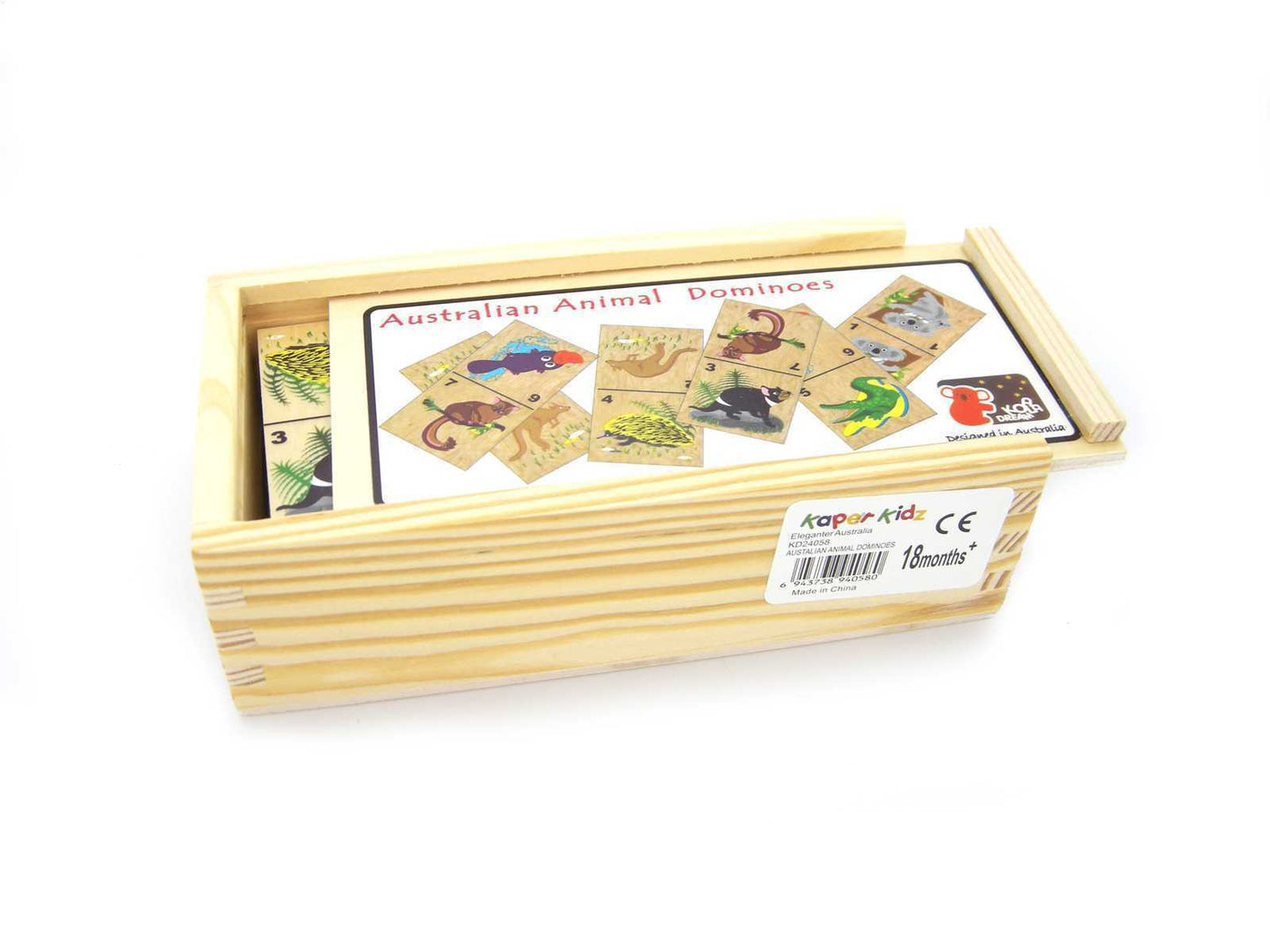 Kids Toy Chest Brand-Koala Dream, Games-Family Games AUSTRALIAN ANIMAL DOMINOES GAME