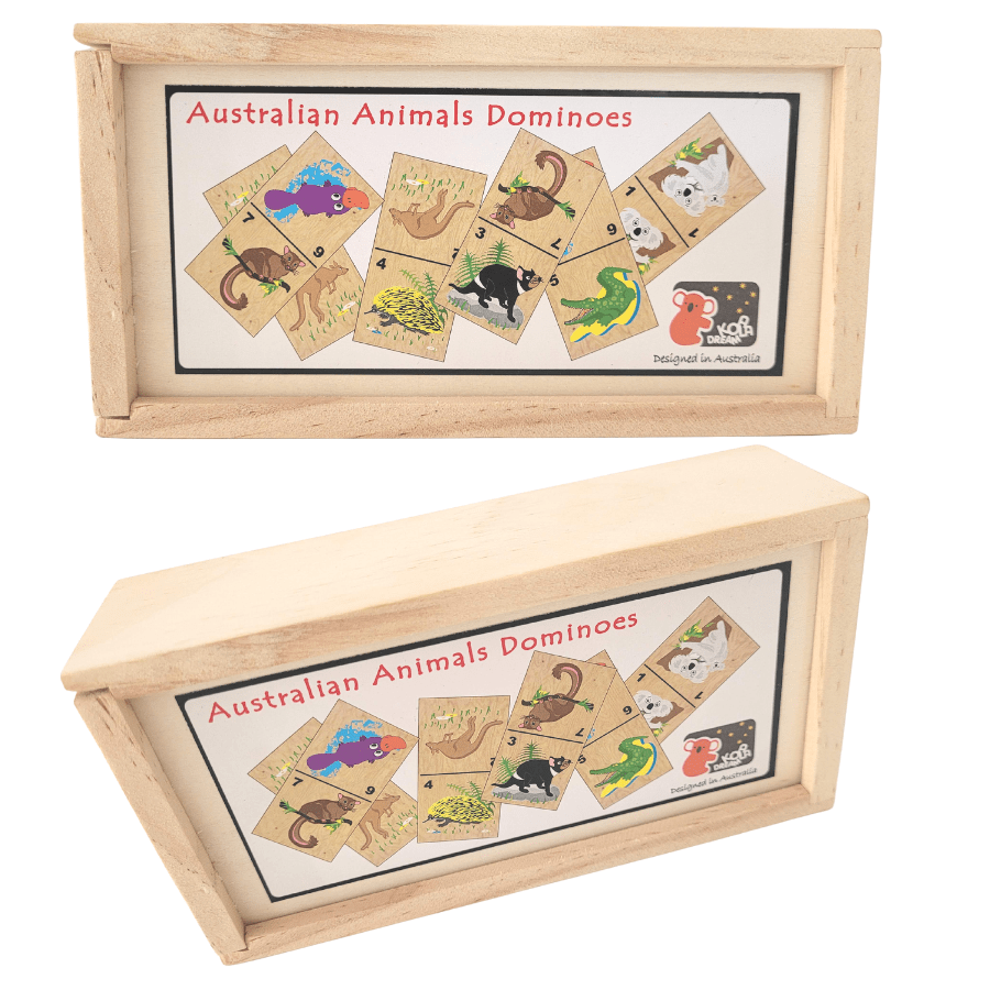Kids Toy Chest Brand-Koala Dream, Games-Family Games AUSTRALIAN ANIMAL DOMINOES GAME