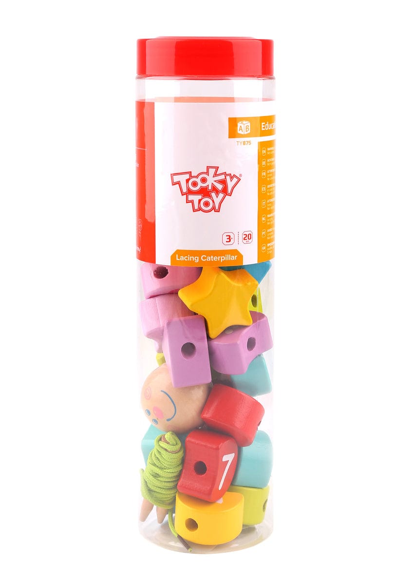 Kids Toy Chest Brand-Tooky Toy, Toys-Educational, Games-Educational LACING CATERPILLAR