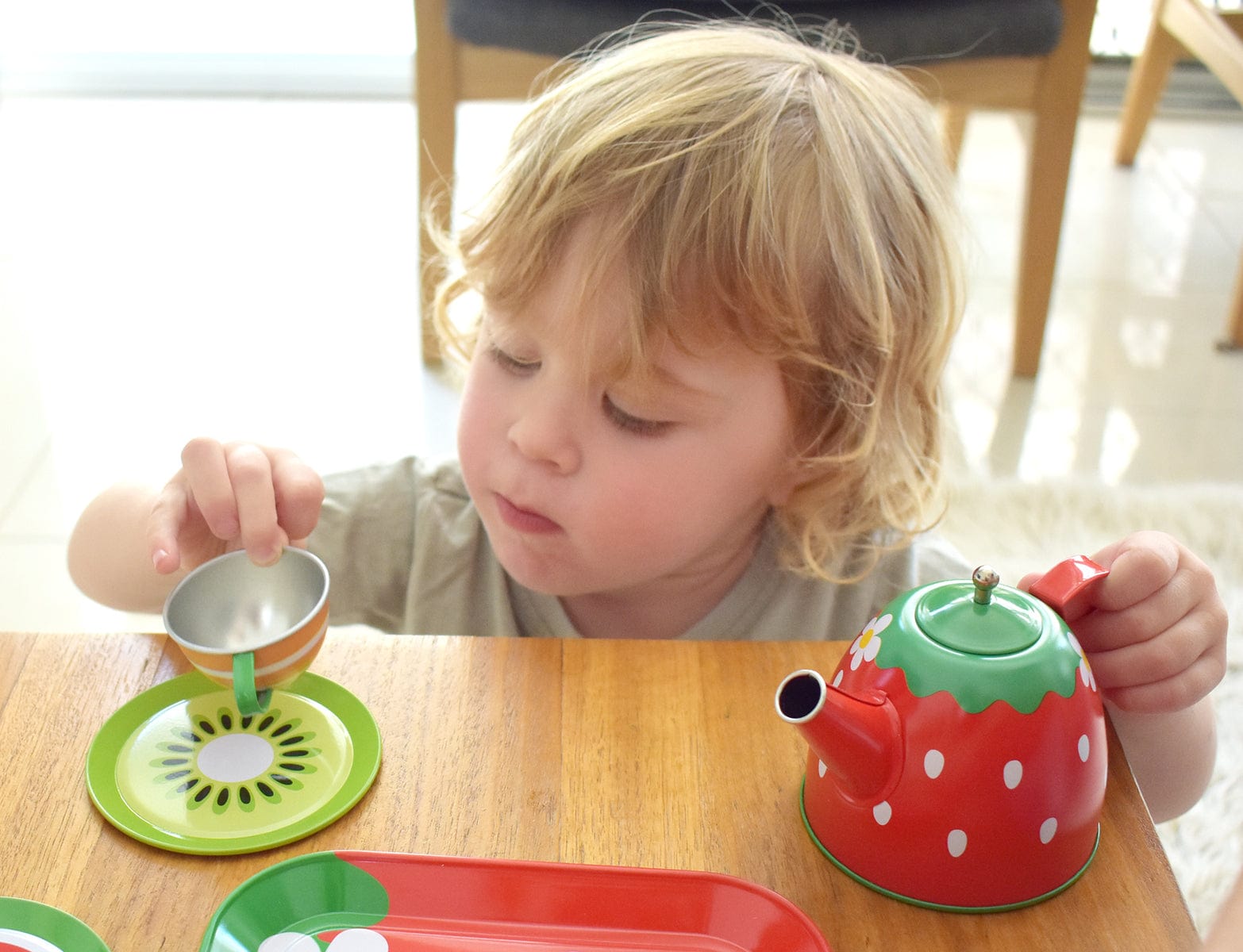 FRUIT TIN TEA SET 15PCS - Kids Toy Chest 