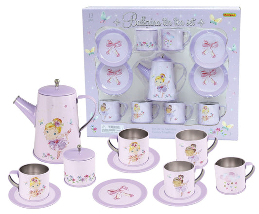 BALLERINA TIN TEA MUG SET 13PCS - Kids Toy Chest 