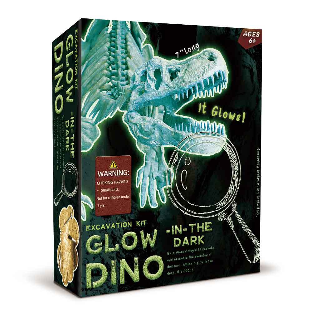 GLOW IN THE DARK TYRANNOSAURUS EXCAVATION KIT - Kids Toy Chest 