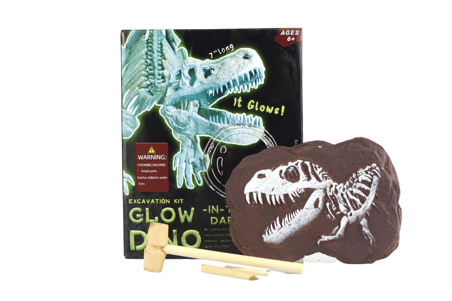 GLOW IN THE DARK TYRANNOSAURUS EXCAVATION KIT - Kids Toy Chest 