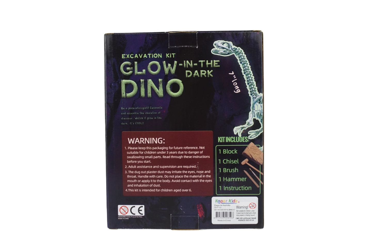 GLOW IN THE DARK DIPLODOCUS EXCAVATION KIT - Kids Toy Chest 