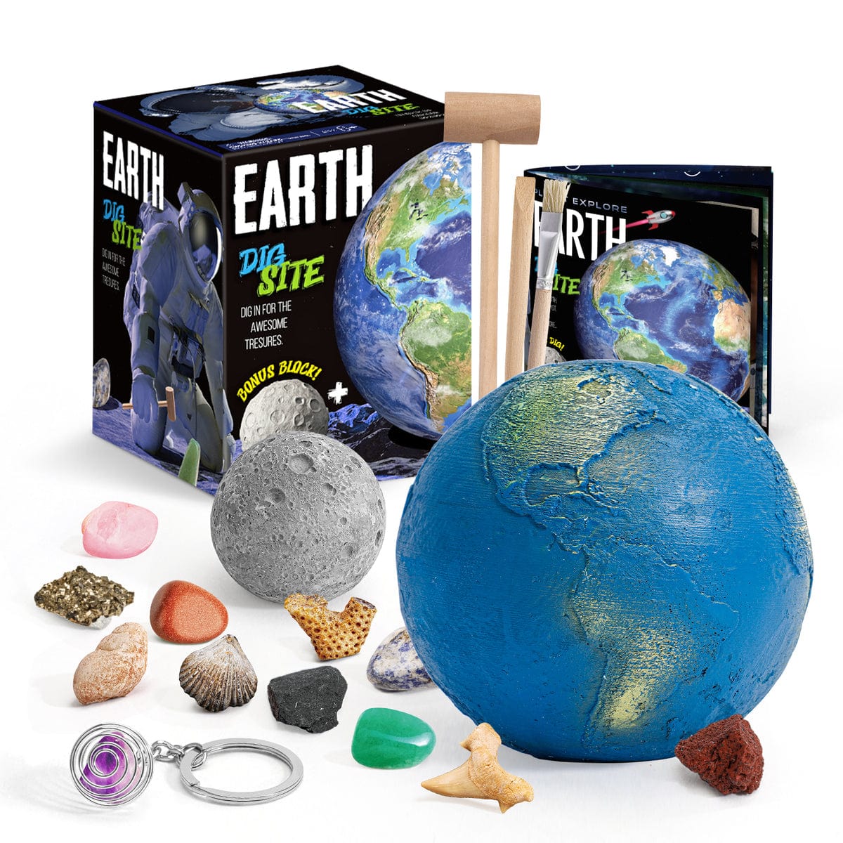 PLANET EXPLORE EARTH BIG TREASURES DIG SITE - Kids Toy Chest 