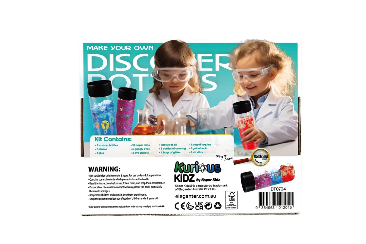 MAKE YOUR OWN DISCOVERY BOTTLE (5 IN 1) - Kids Toy Chest 