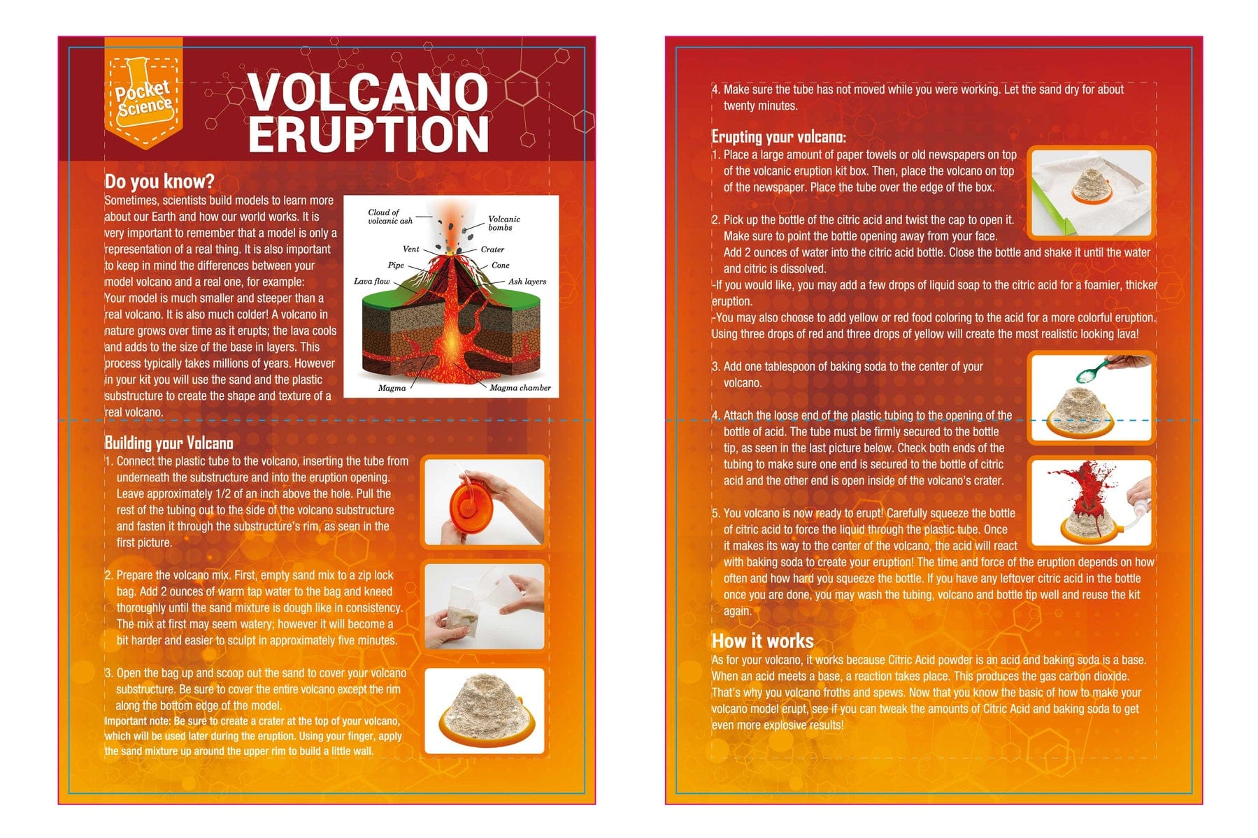 POCKET SCIENCE VOLCANO ERUPTION - Kids Toy Chest 