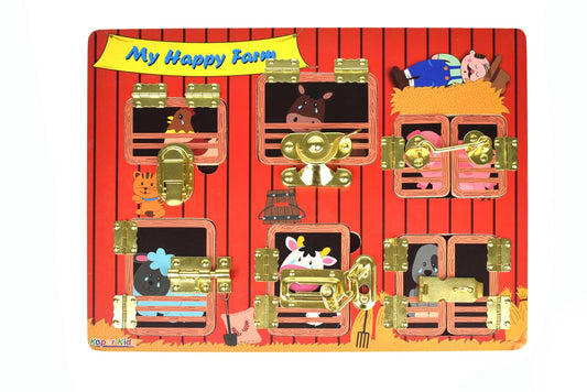 MY HAPPY FARM LATCHES PUZZLE - Kids Toy Chest 