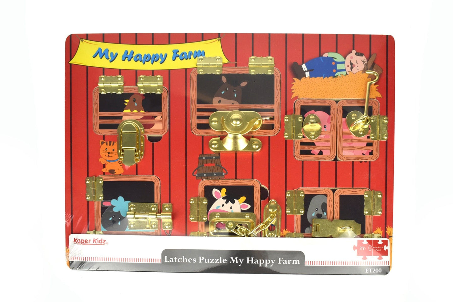 MY HAPPY FARM LATCHES PUZZLE - Kids Toy Chest 