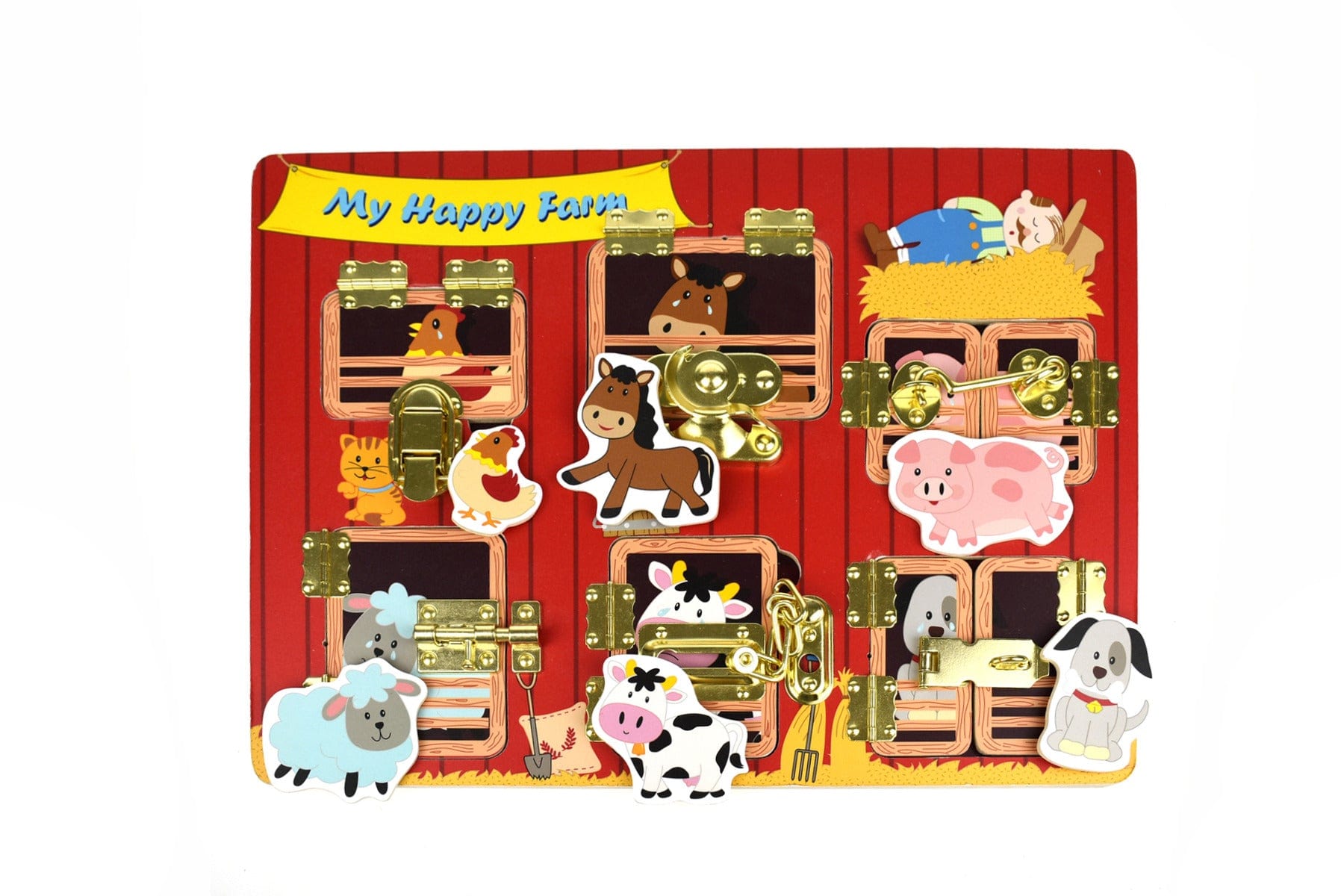 MY HAPPY FARM LATCHES PUZZLE - Kids Toy Chest 