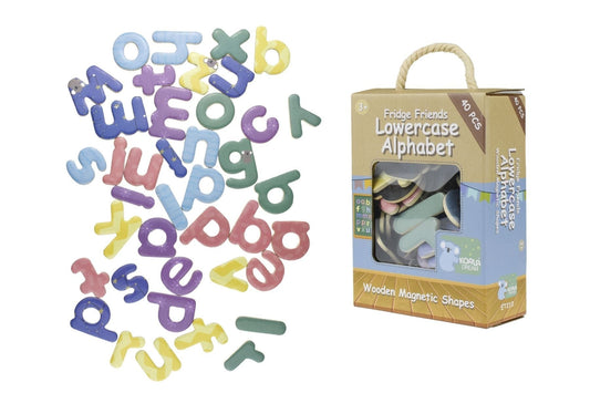 FRIDGE FRIENDS MAGNETIC ALPHABET LOWERCASE 40PCS - Kids Toy Chest 