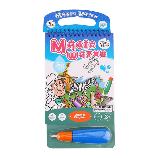 MAGIC WATER COLOURING PAD - ANIMAL KINGDOM - Kids Toy Chest 