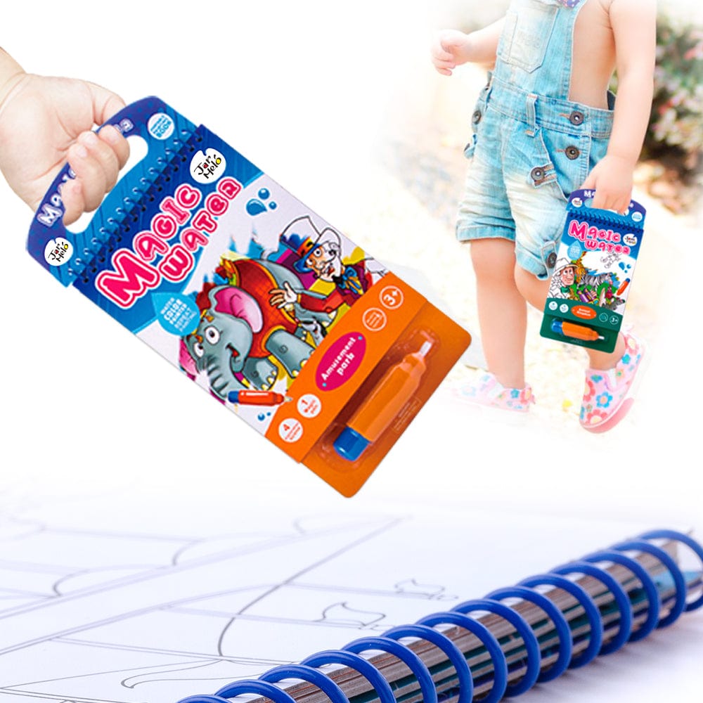 MAGIC WATER COLORING PAD - AMUSEMENT PARK - Kids Toy Chest 