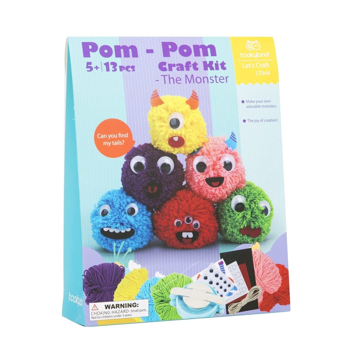 POM-POM  MONSTER CRAFT KIT - Kids Toy Chest 