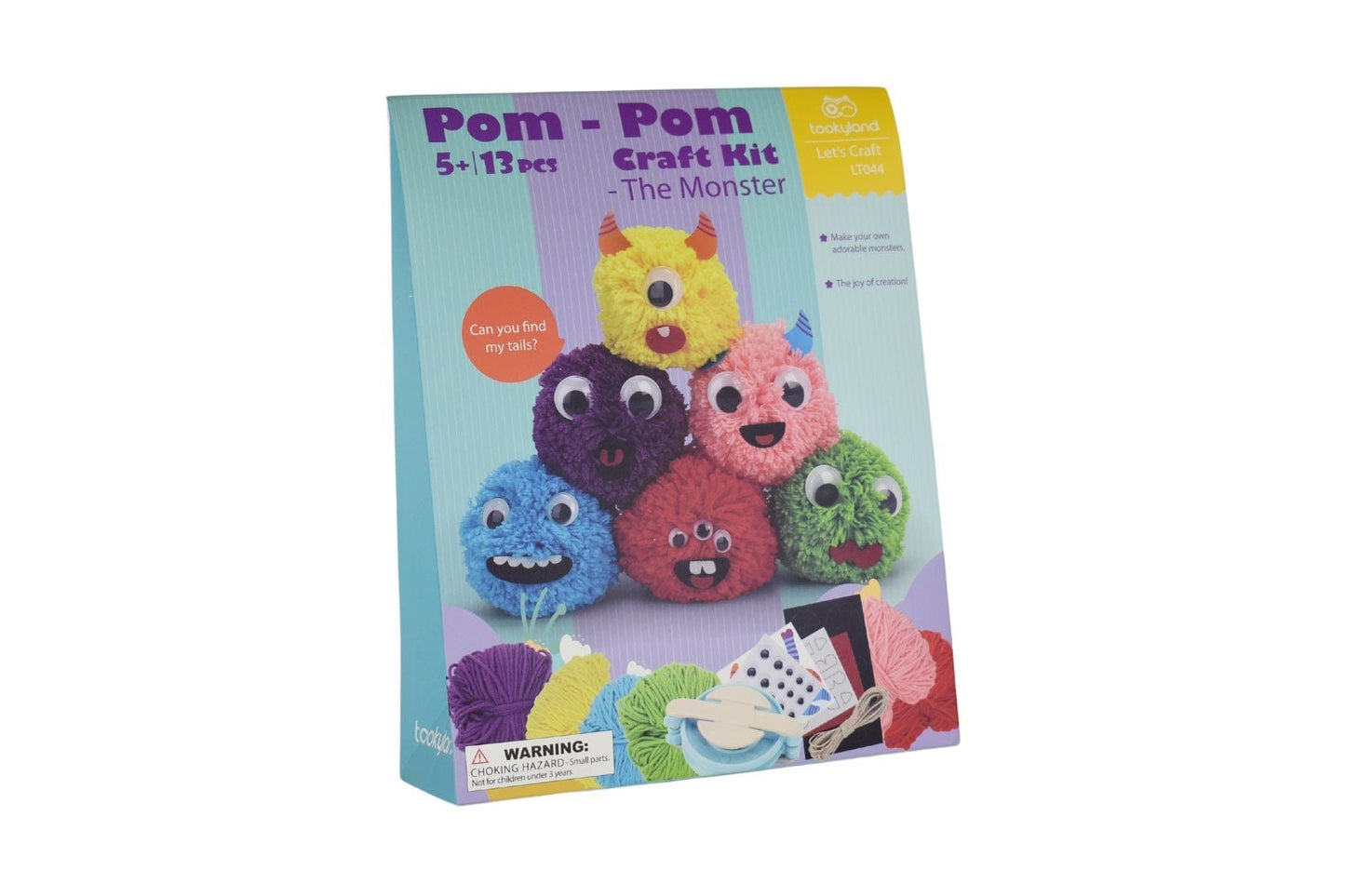 POM-POM  MONSTER CRAFT KIT - Kids Toy Chest 