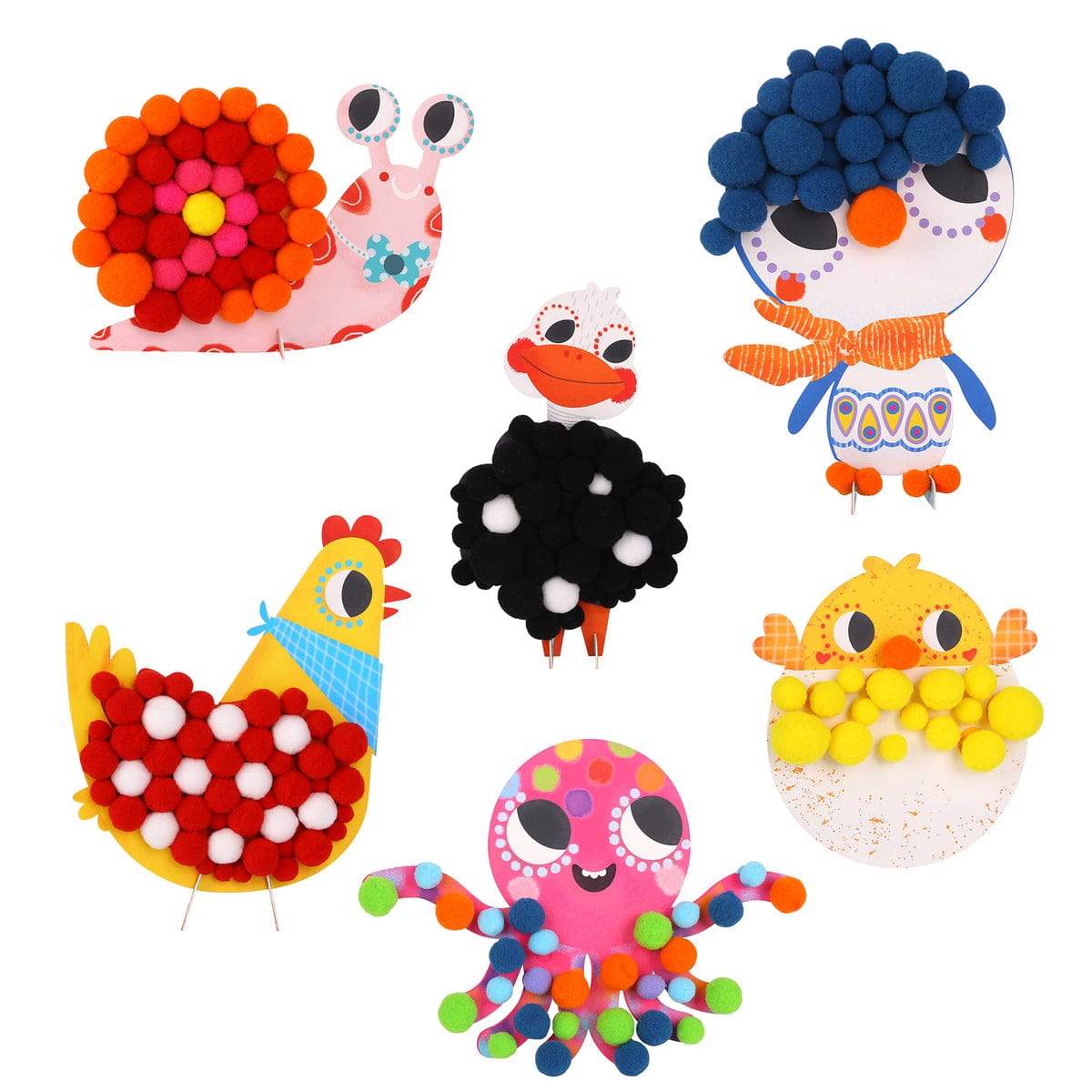 POM-POM CHARACTER CRAFT KIT - Kids Toy Chest 