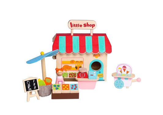 GROCERY STORE WITH CARRY HOUSE - Kids Toy Chest 