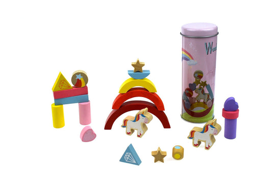 UNICORN BALANCING BLOCKS WOODEN GAME - Kids Toy Chest 