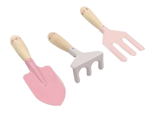 CALM & BREEZY KIDS GARDEN TOOL 3PCS SET PINK - Kids Toy Chest 