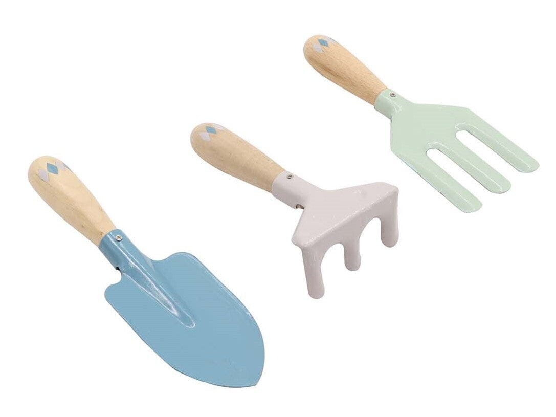 CALM & BREEZY KIDS GARDEN TOOL 3PCS SET BLUE - Kids Toy Chest 