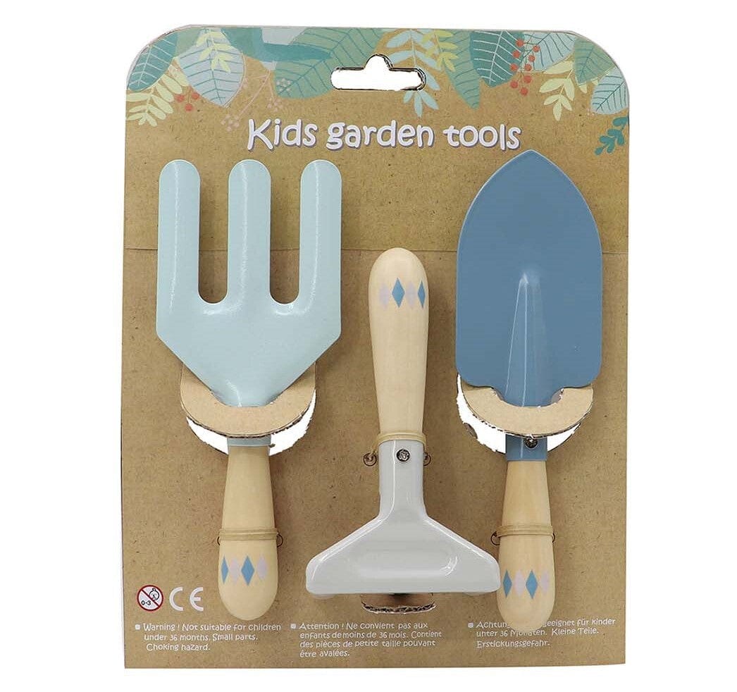 CALM & BREEZY KIDS GARDEN TOOL 3PCS SET BLUE - Kids Toy Chest 