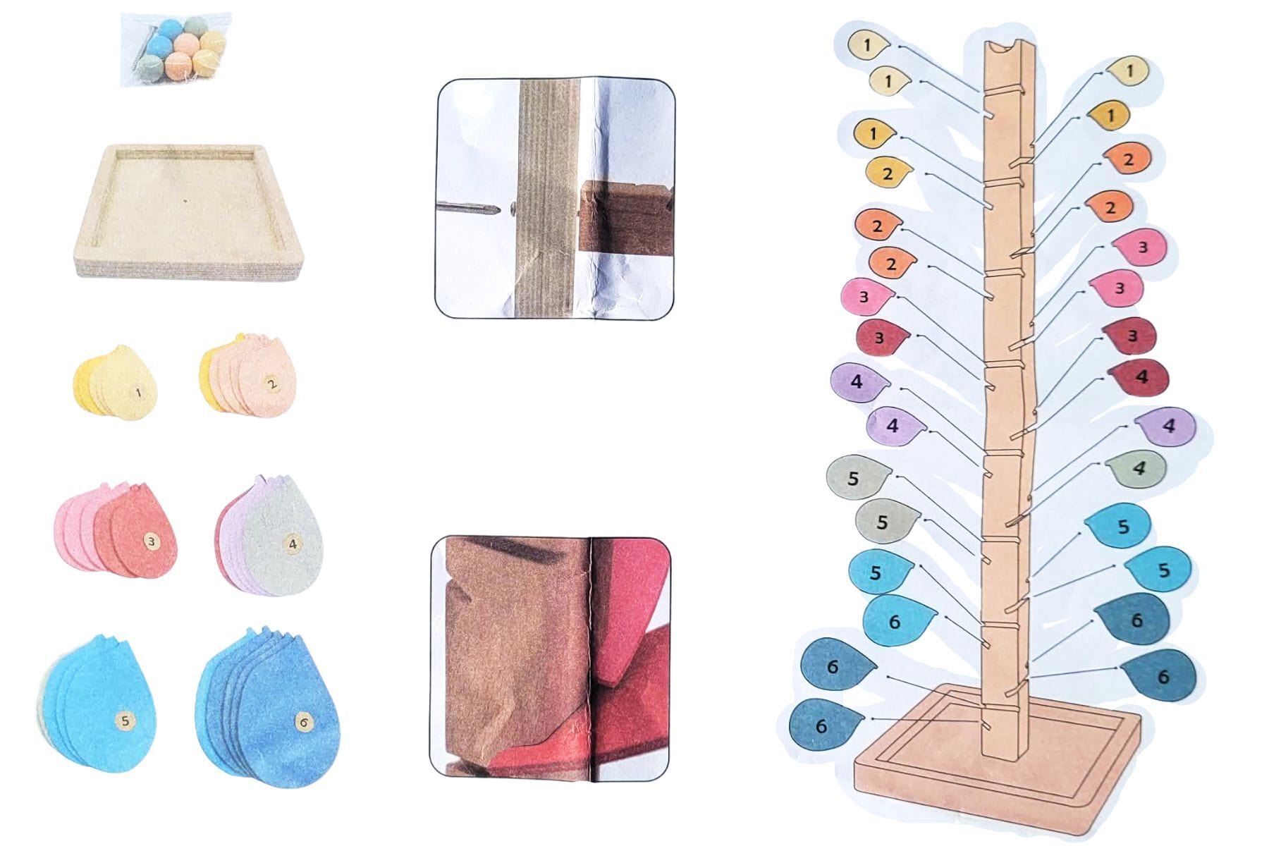 CALM & BREEZY MARBLE RUN SOUND TREE PASTEL - Kids Toy Chest 