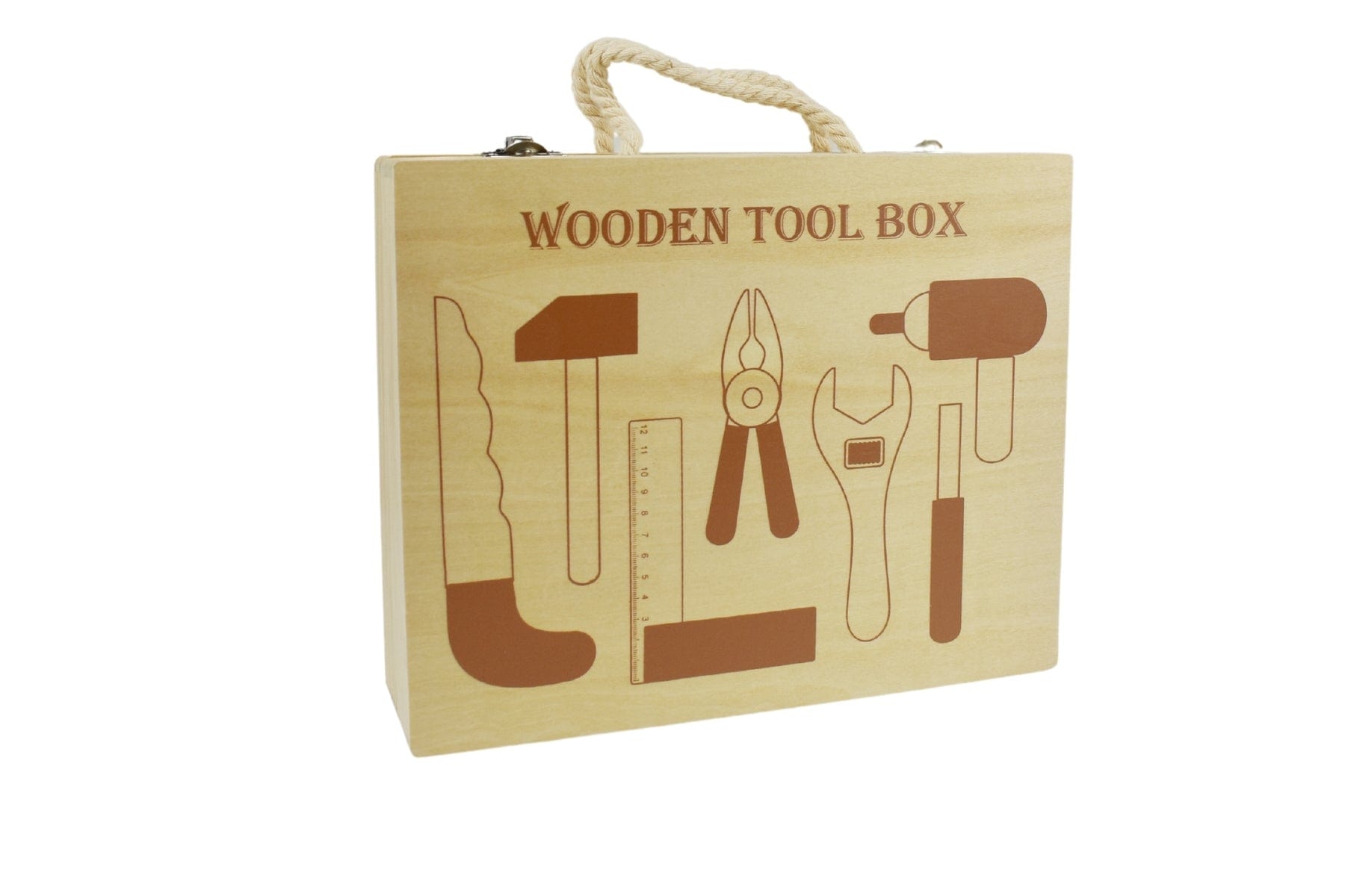 CALM & BREEZY WOODEN KIDS TOOLBOX BOXED - Kids Toy Chest 