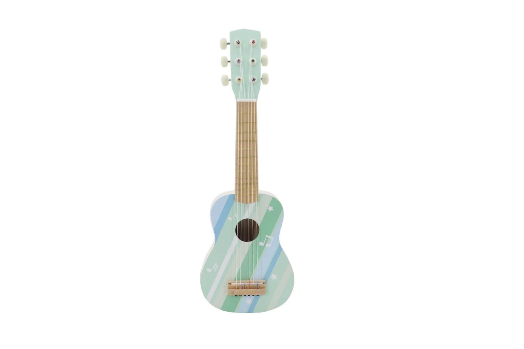 CALM & BREEZY WOODEN GUITAR MISTY AQUA - Kids Toy Chest 