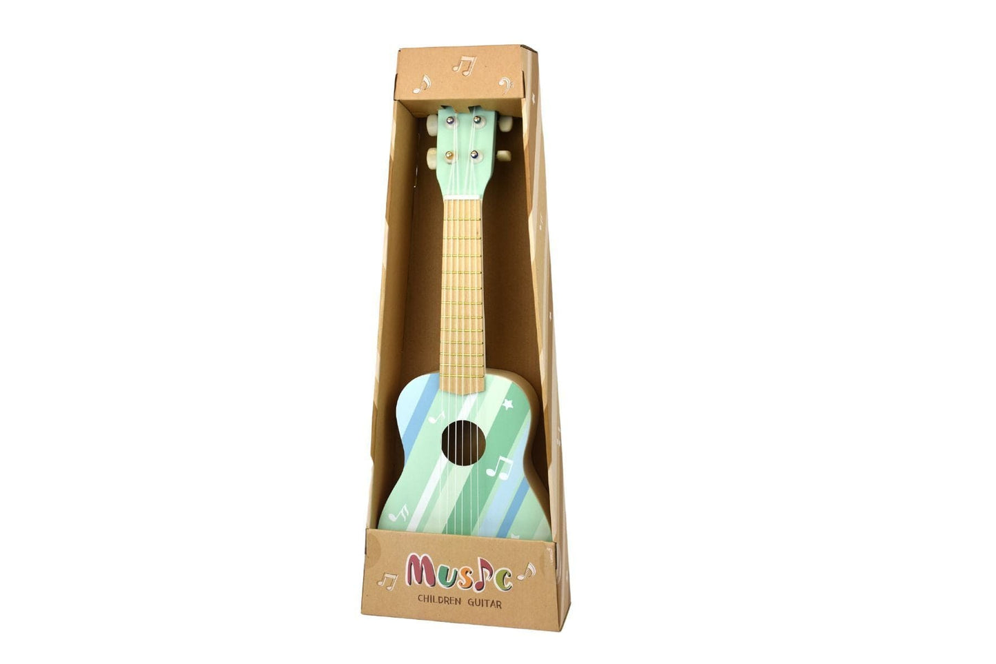 CALM & BREEZY WOODEN GUITAR MISTY AQUA - Kids Toy Chest 