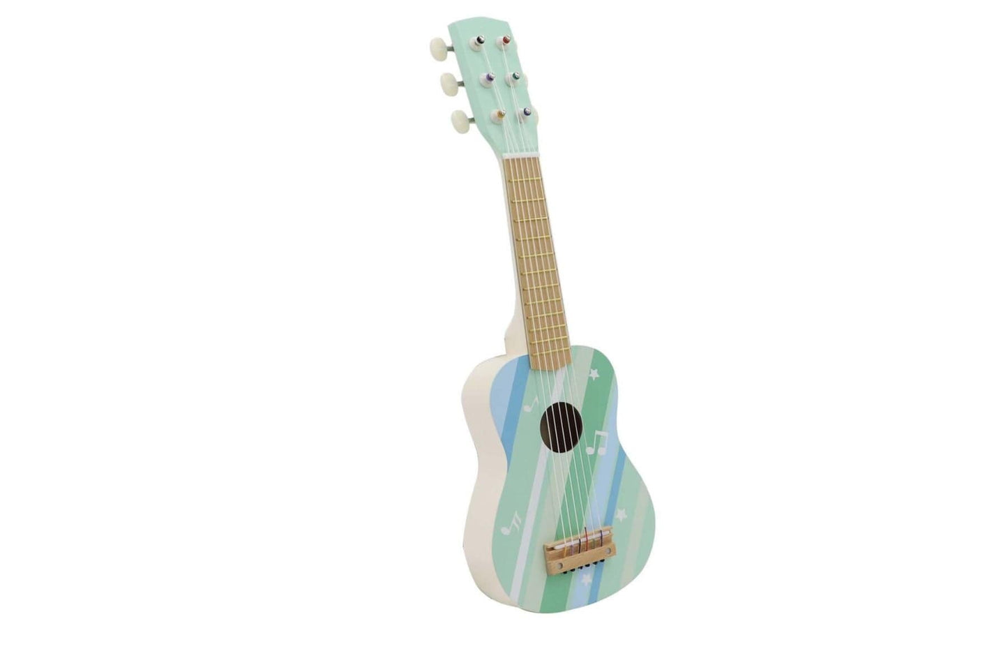 CALM & BREEZY WOODEN GUITAR MISTY AQUA - Kids Toy Chest 