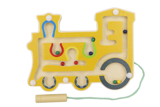 WOODEN TRAIN MAGNETIC LABYRINTH - Kids Toy Chest 