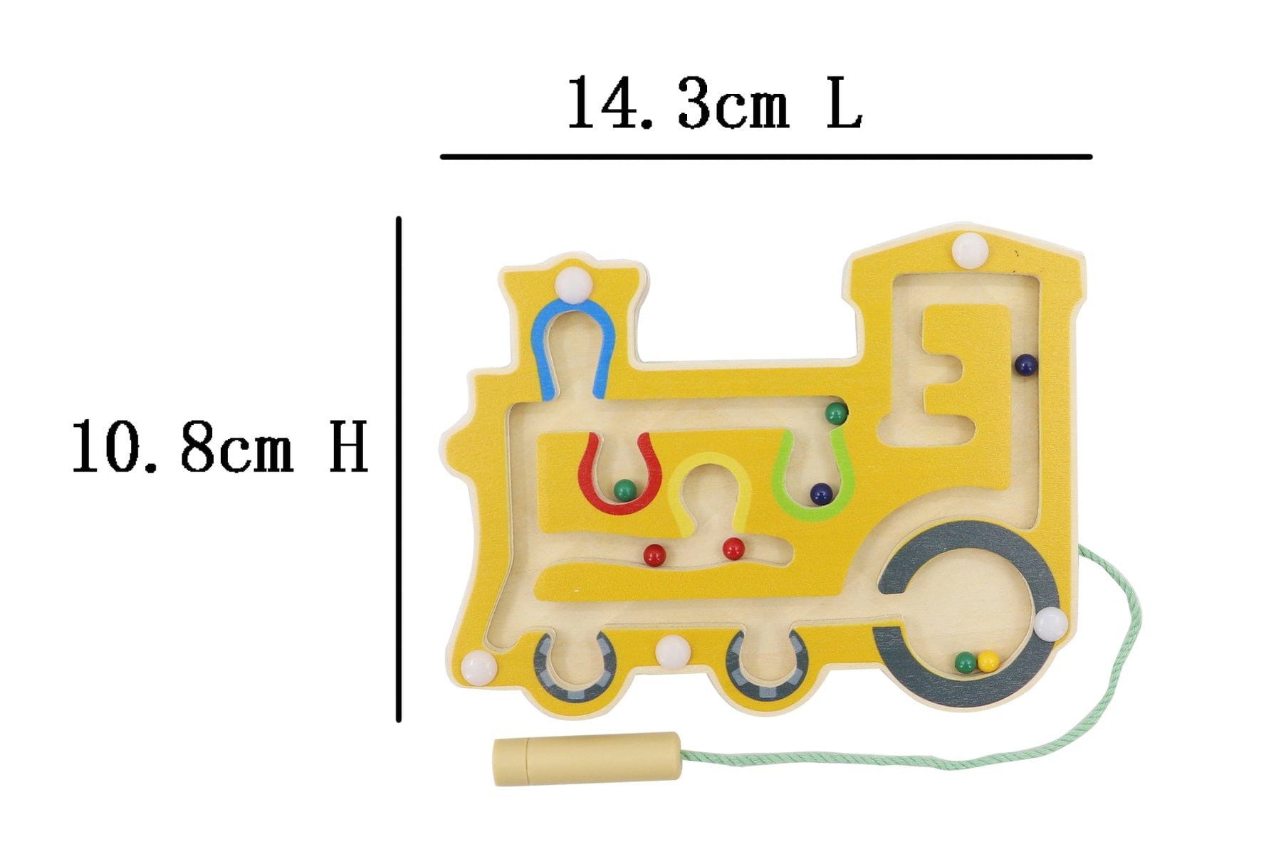 WOODEN TRAIN MAGNETIC LABYRINTH - Kids Toy Chest 