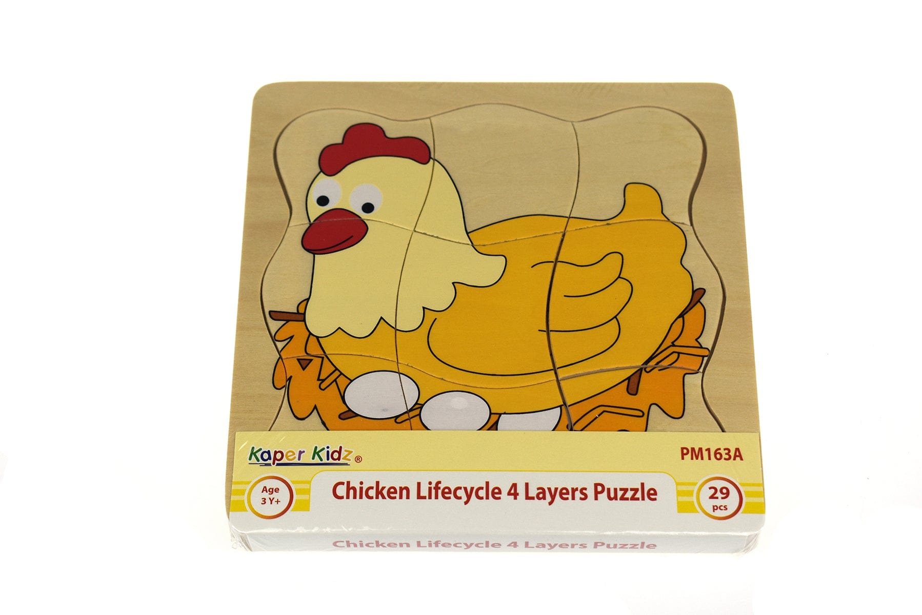 CHICKEN LIFECYCLE 4 LAYERS PUZZLE BOARD - Kids Toy Chest 