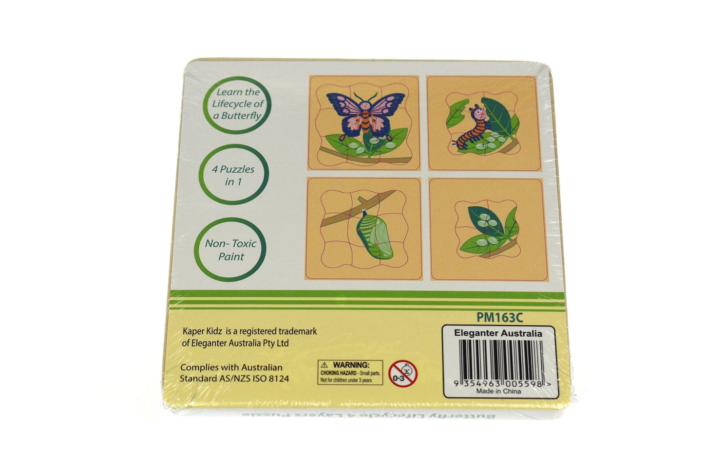 BUTTERFLY LIFECYCLE 4 LAYERS PUZZLE BOARD - Kids Toy Chest 