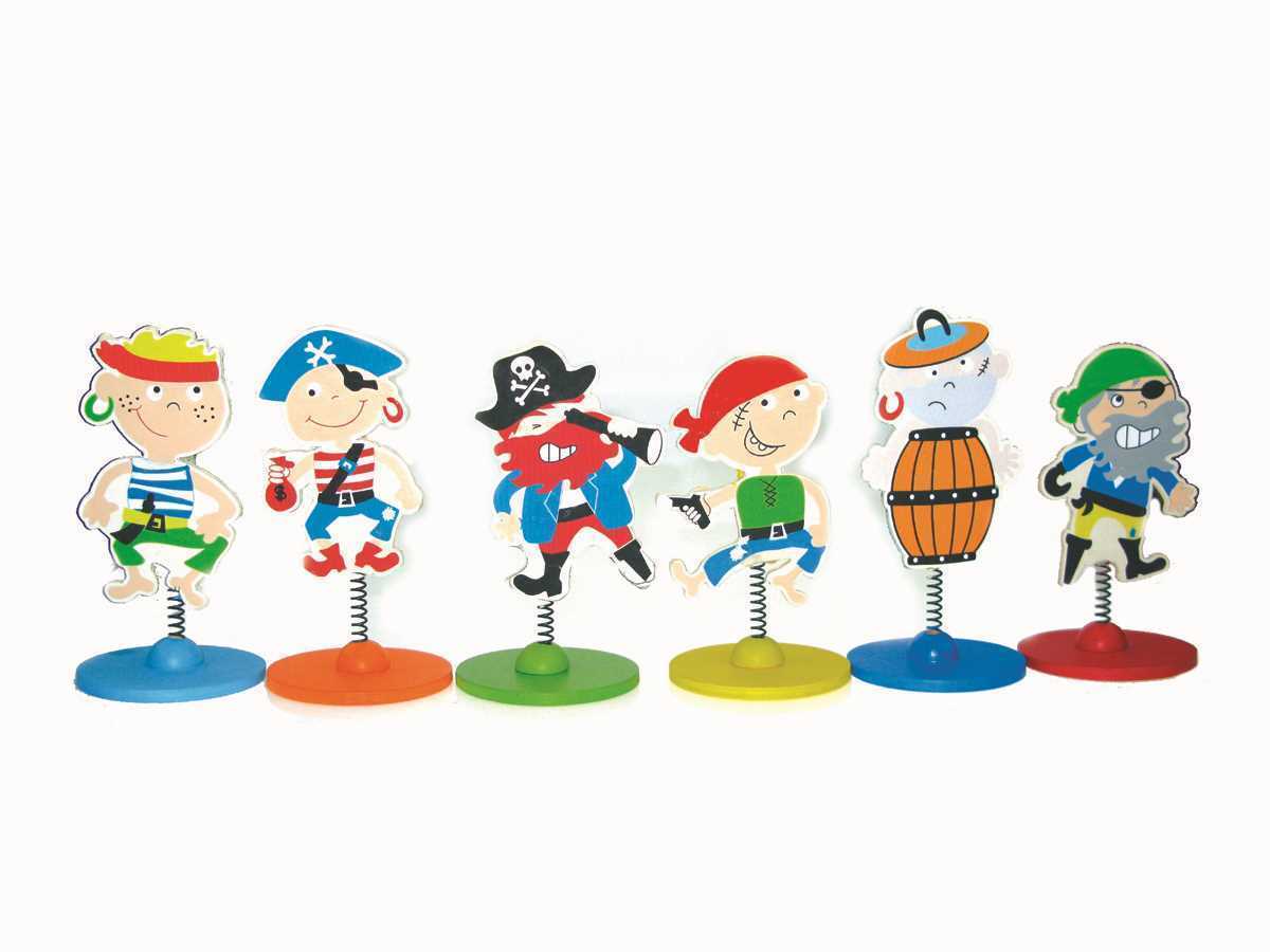 PRICE FOR 6 ASSORTED PIRATE MEMO CLIP STAND - Kids Toy Chest 