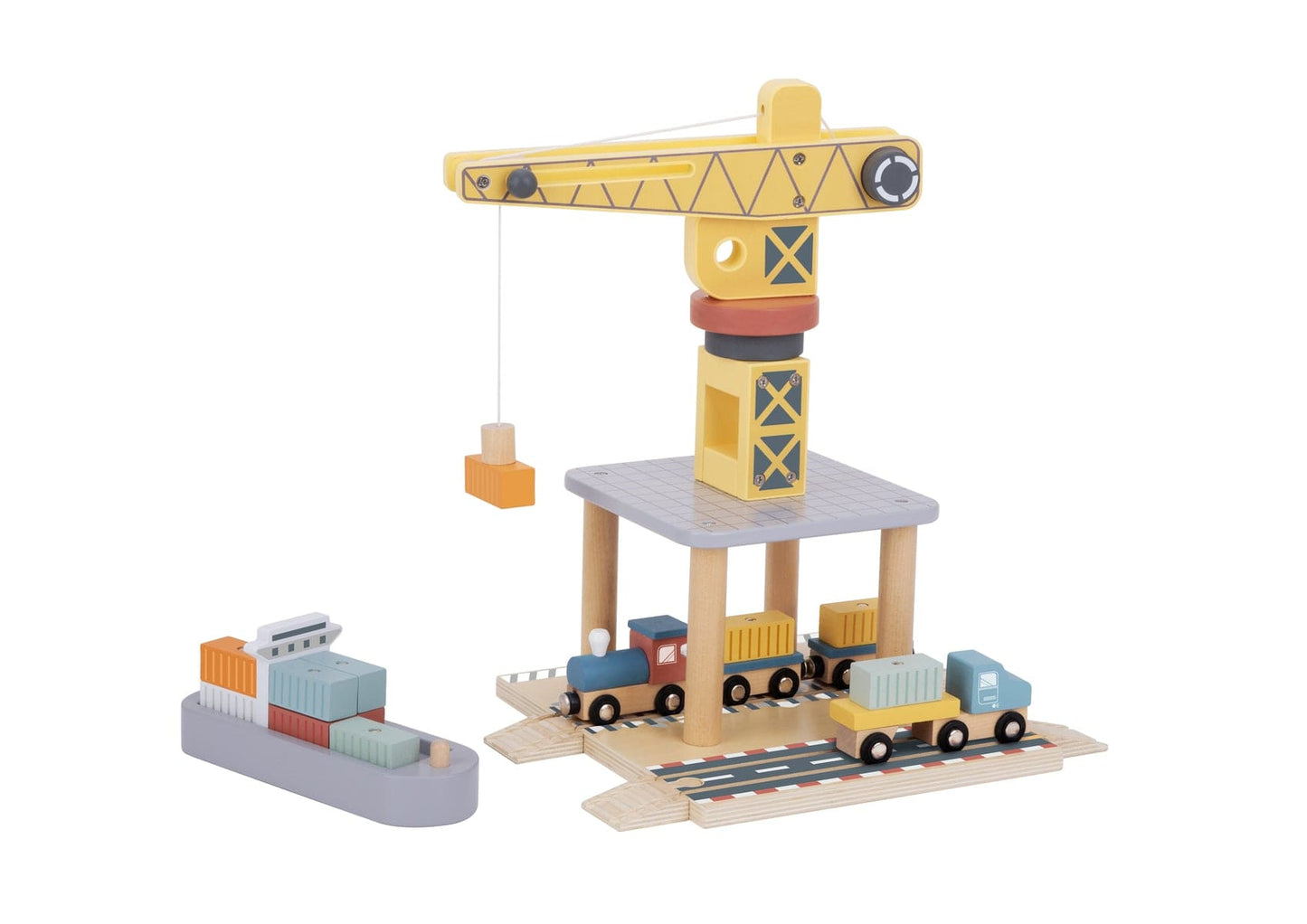 PORT CRANE CARGO SET - Kids Toy Chest 