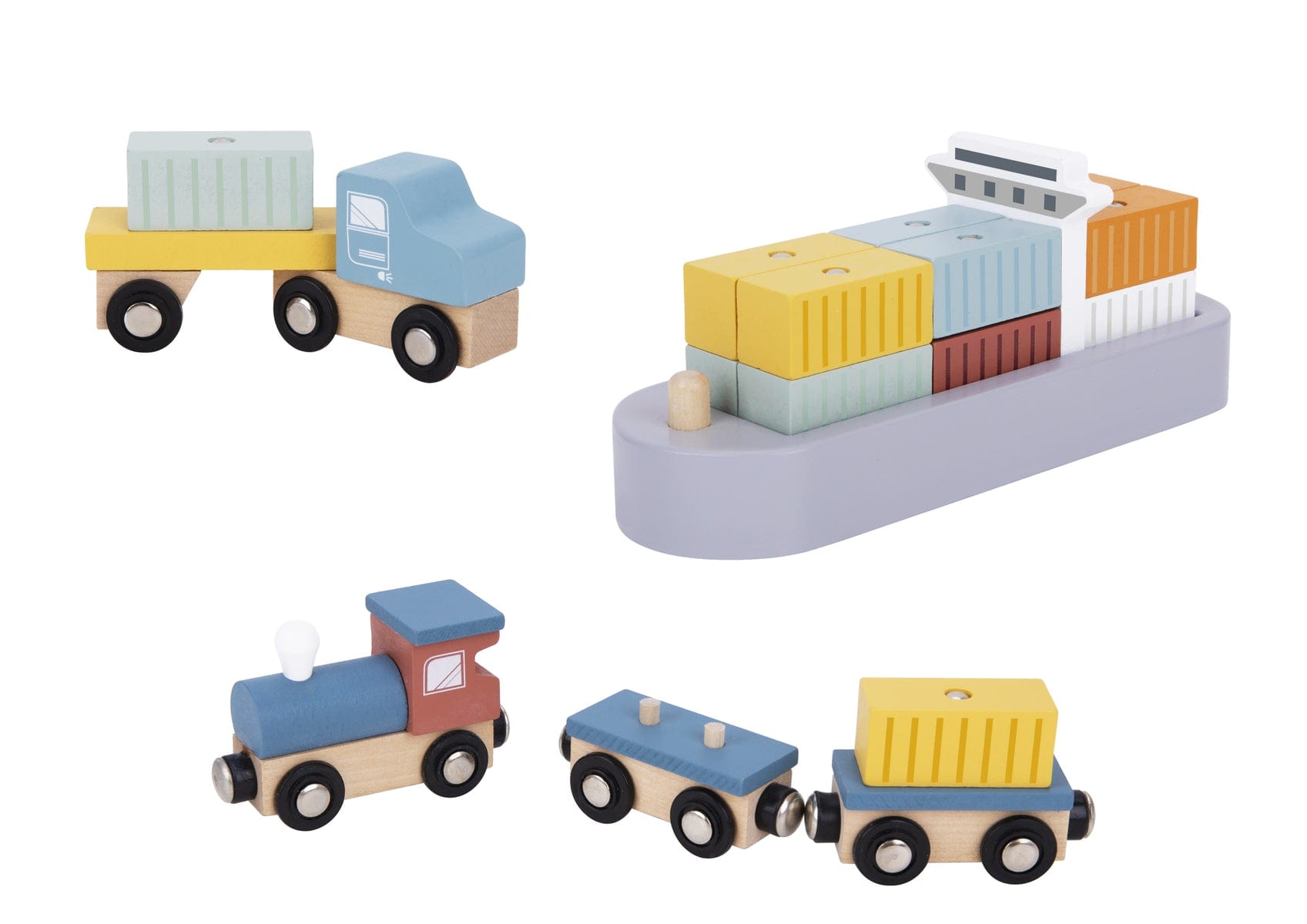 PORT CRANE CARGO SET - Kids Toy Chest 