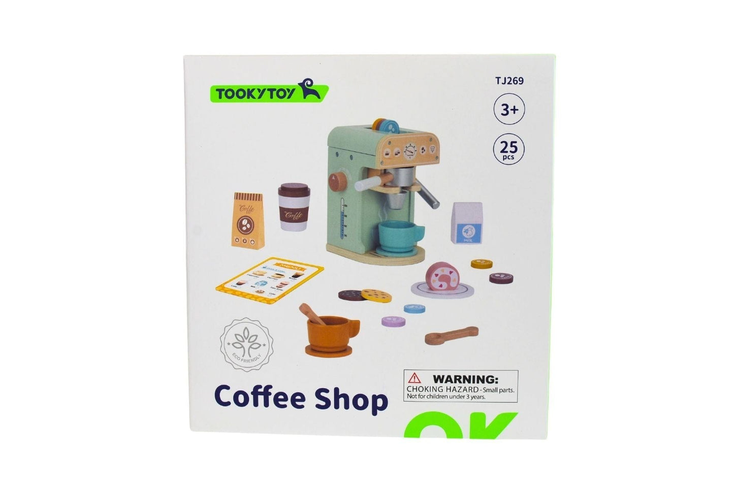 WOODEN BARISTA COFFEE MACHINE SET - Kids Toy Chest 