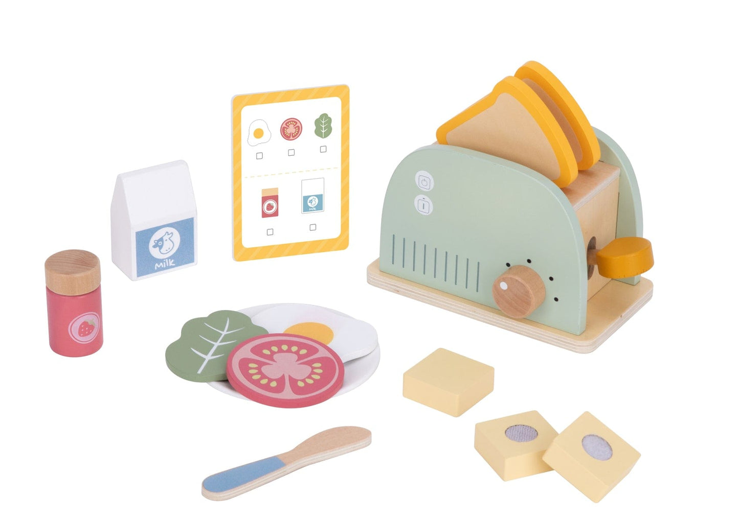 WOODEN TOASTER BREAKFAST SET - Kids Toy Chest 