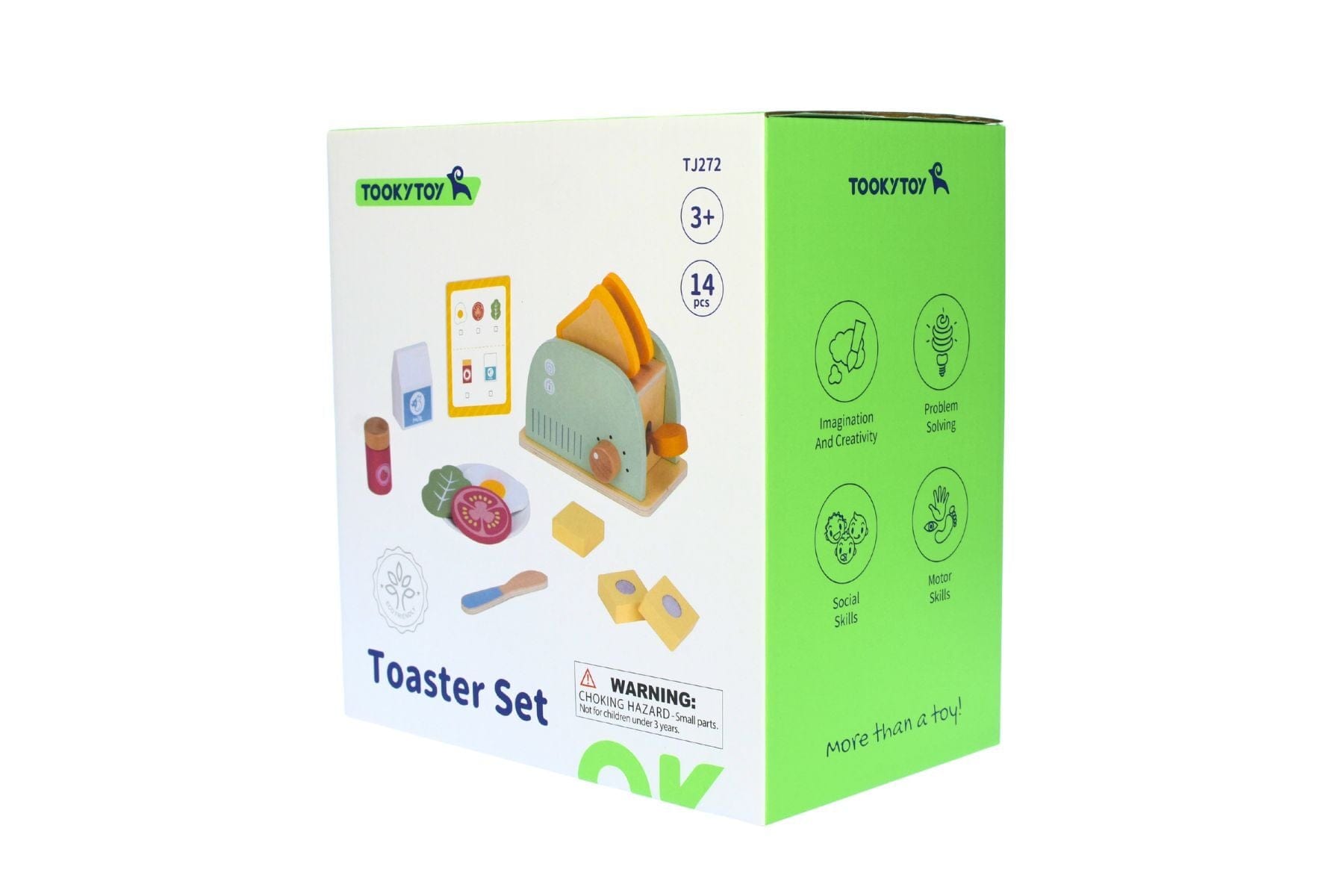 WOODEN TOASTER BREAKFAST SET - Kids Toy Chest 