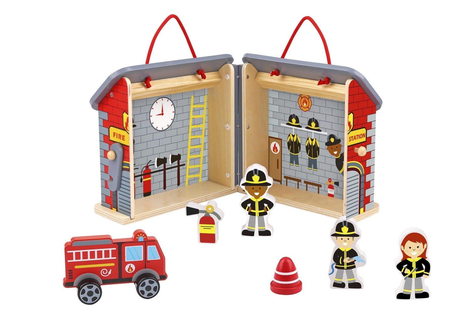 FIREMAN PLAYSET WITH CARRY BOX - Kids Toy Chest 