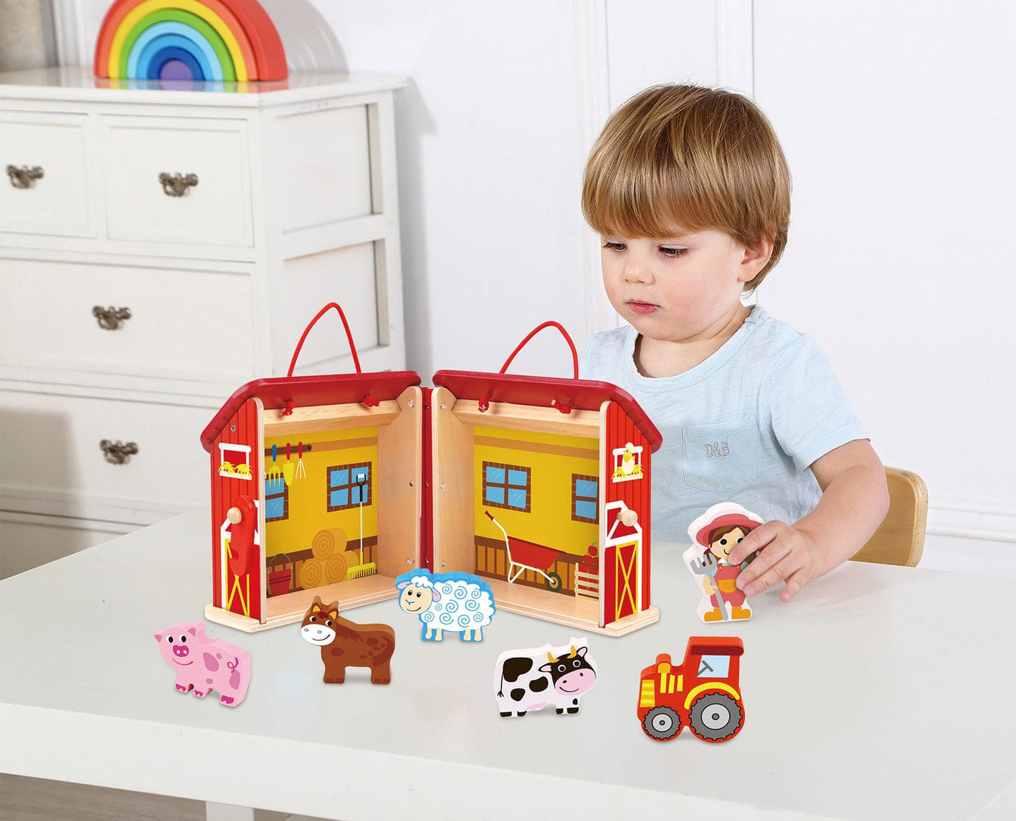 FARM PLAYSET WITH CARRY BOX - Kids Toy Chest 