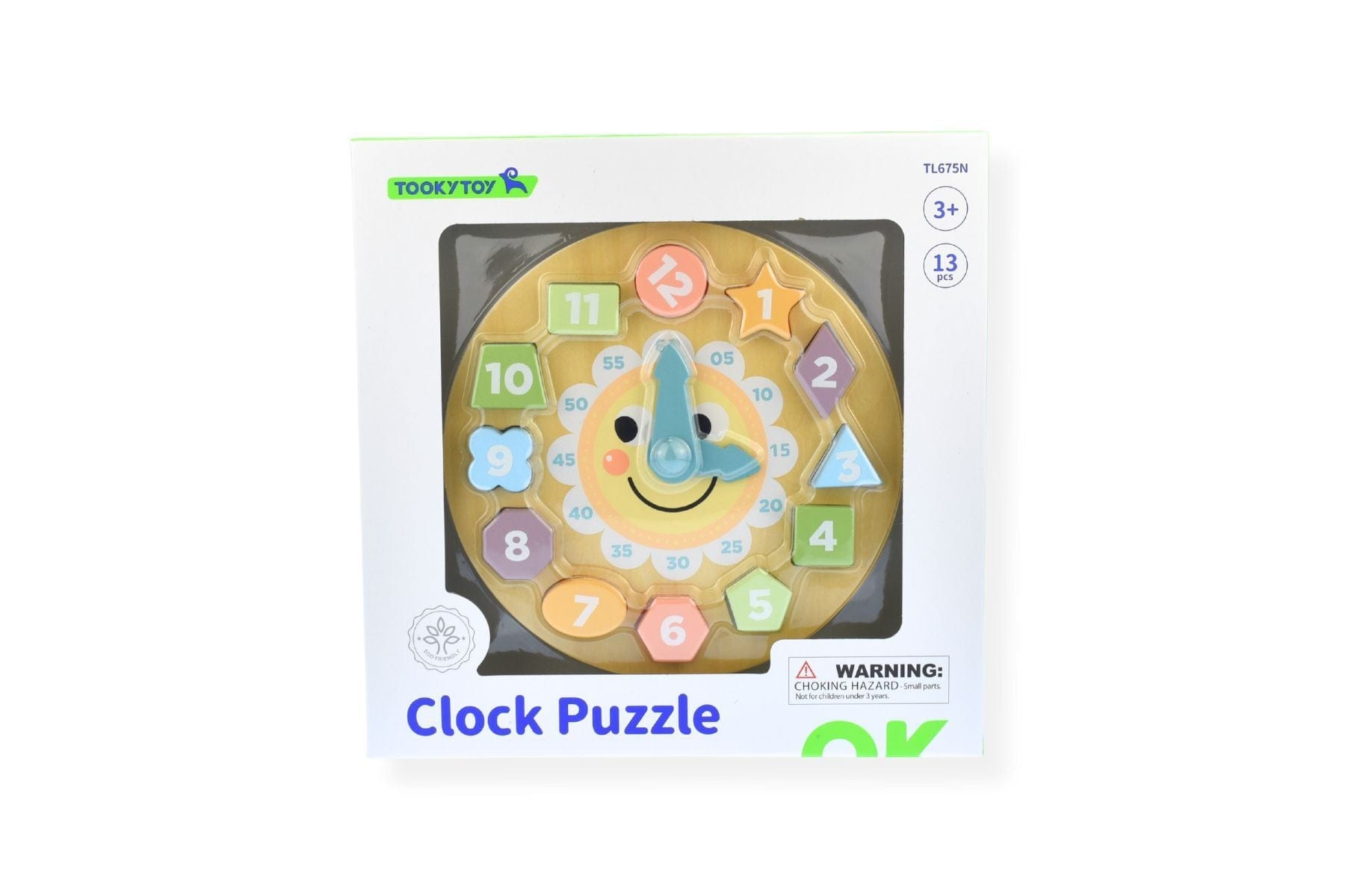 MY FOREST FRIENDS WOODEN CLOCK SHAPE SORTER PUZZLE - Kids Toy Chest 