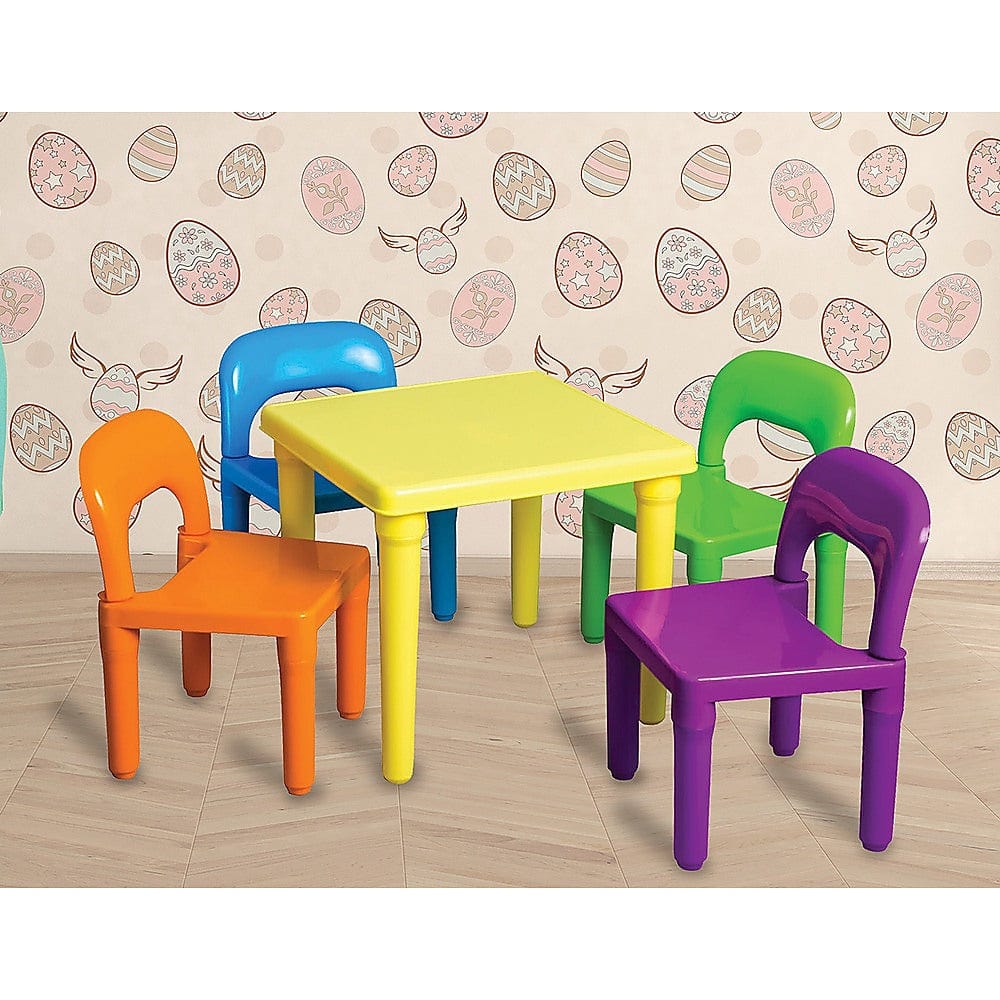 Kids Table and Chairs Play Set Toddler Child Toy Activity Furniture In-Outdoor - Kids Toy Chest 