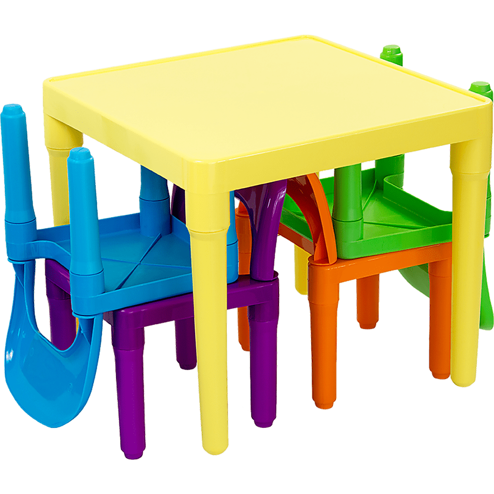 Kids Table and Chairs Play Set Toddler Child Toy Activity Furniture In-Outdoor - Kids Toy Chest 